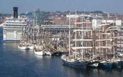 Celebrating Our Anniversary by Eating Rote Grütze at the Kiel Regatta