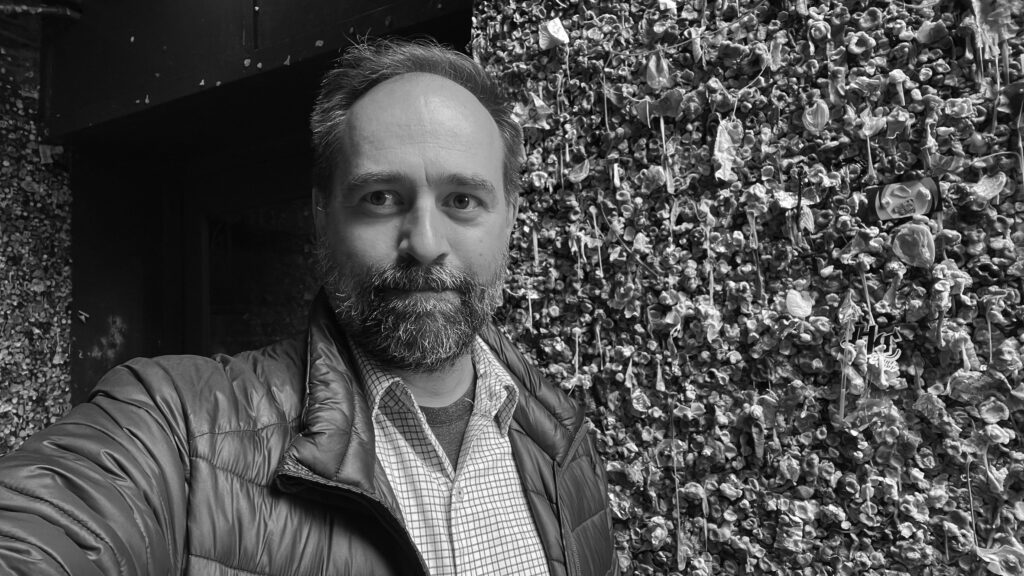 Andy Brown at the Gum Wall in Seattle